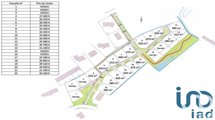 Ma-Cabane - Vente Terrain Saint-Jean-d\'Elle, 585 m²